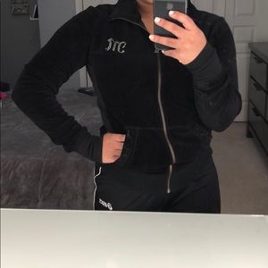 Miss me and zip up bling jacket